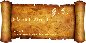 Gödri Virgil névjegykártya